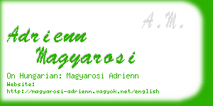 adrienn magyarosi business card